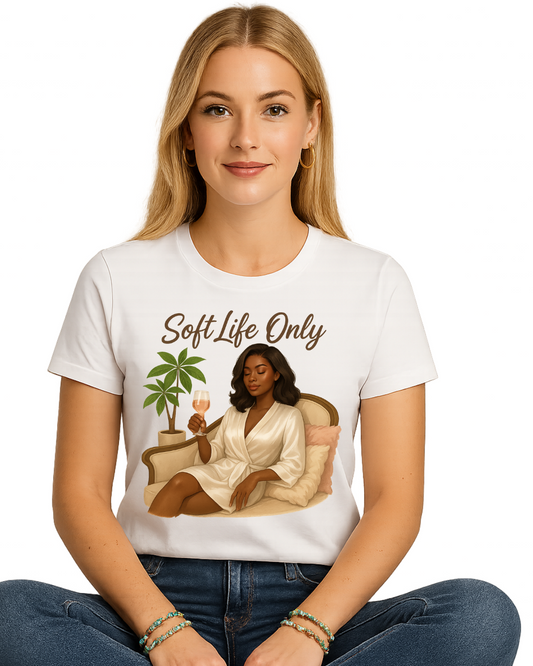 Short Sleeve T Shirt Soft Life